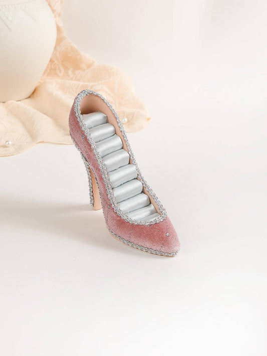 High Heel Jewelry Organizer – Elegant Ring & Earring Display Stand