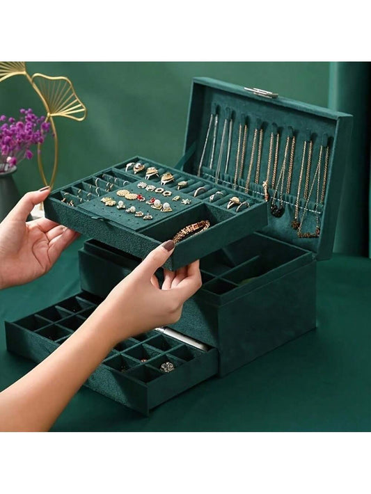 Jewelry Box – Multi-Drawer Storage Organizer for Rings, Earrings, Necklaces & Bracelets