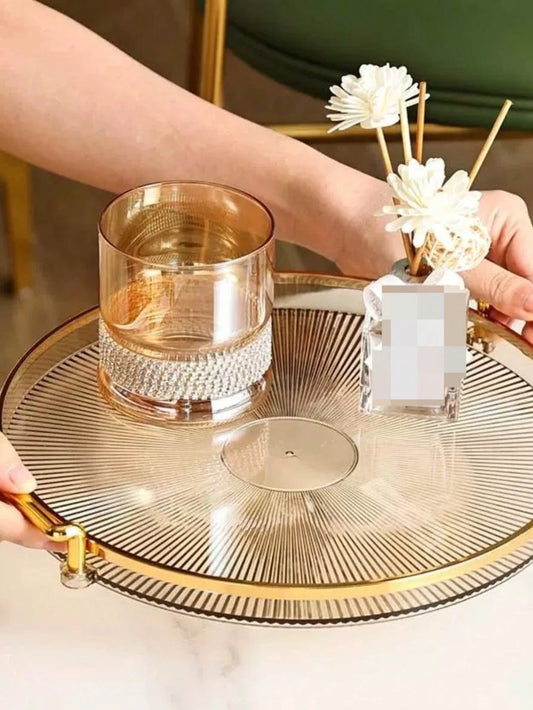 Aesthetic Desktop Organizer Tray – For Makeup, Perfume & Home Decor