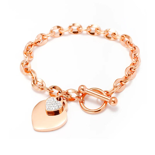 Full Heart Toggle Bracelet