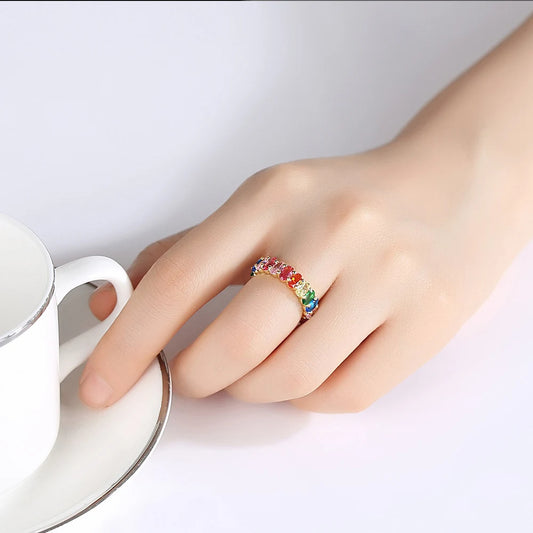 Harmony Hues Baguette Ring