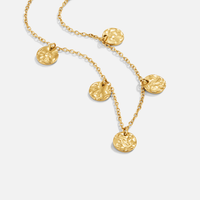 18K Elodie Hammered Coin Necklace