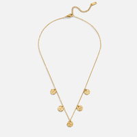 18K Elodie Hammered Coin Necklace