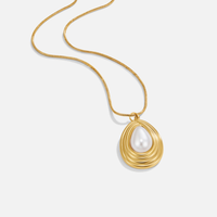 18k gold  Camila Teardrop Necklace