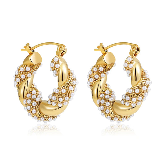 Gold-Plated Geometric Hoops