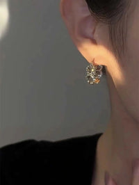 Glamorous Rhinestone Hoop Earrings – Sparkling Statement Hoops for Women.