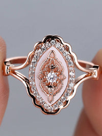 Vintage-Inspired Mother of Pearl Ring – Women's Statement Jewellery, Perfect for Anniversary and Wedding Gifts