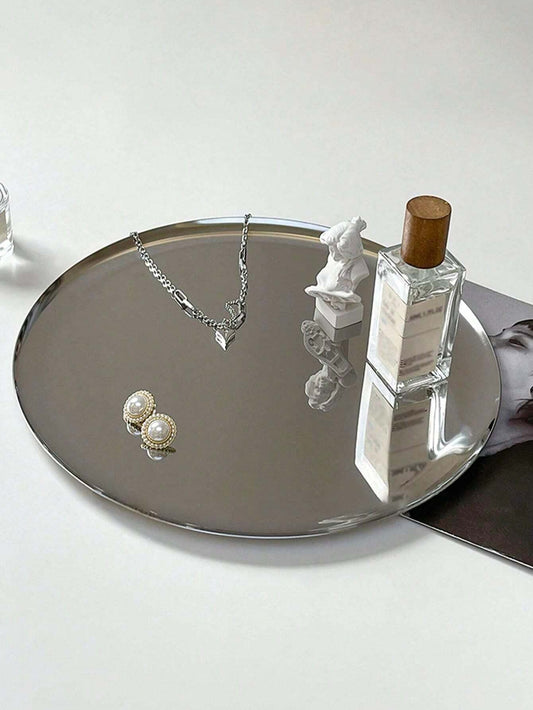Mirror Stainless Steel Decorative Tray –  Display Platter for Jewellery, Cosmetics & More