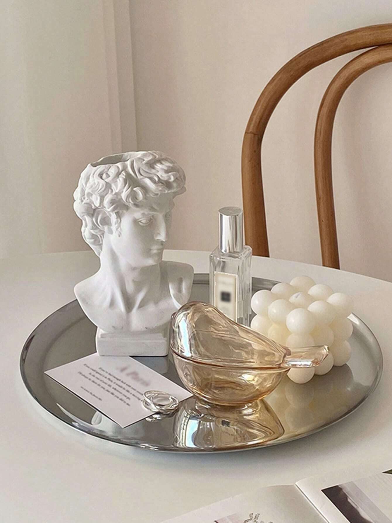 Mirror Stainless Steel Decorative Tray –  Display Platter for Jewellery, Cosmetics & More