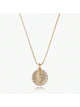 Gold-Plated Lady of Guadalupe Pendant Necklace – Adjustable Chain - Women's Faith-Inspired Jewellery"