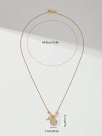 "Handmade Tri-Color Beaded Cross Pendant Necklace – Catholic Benedict Cross Jewellery, Perfect Gift for Women.
