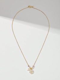 "Handmade Tri-Color Beaded Cross Pendant Necklace – Catholic Benedict Cross Jewellery, Perfect Gift for Women.
