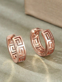 Rhinestone Hoop Earrings – Unisex Minimalist Jewellery.