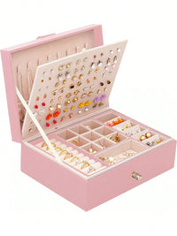 Women' s Jewelry Box – Earring, Necklace & Ring Organizer | Travel Jewelry Case