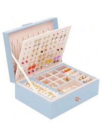 Women' s Jewelry Box – Earring, Necklace & Ring Organizer | Travel Jewelry Case