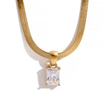 Globe charm necklace