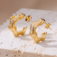 Hailey Gold Earrings –  Gold-Plated Jewelry