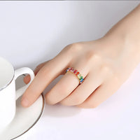 Harmony Hues Baguette Ring
