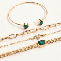 VintageVerve 4-Piece Snake Chain Set