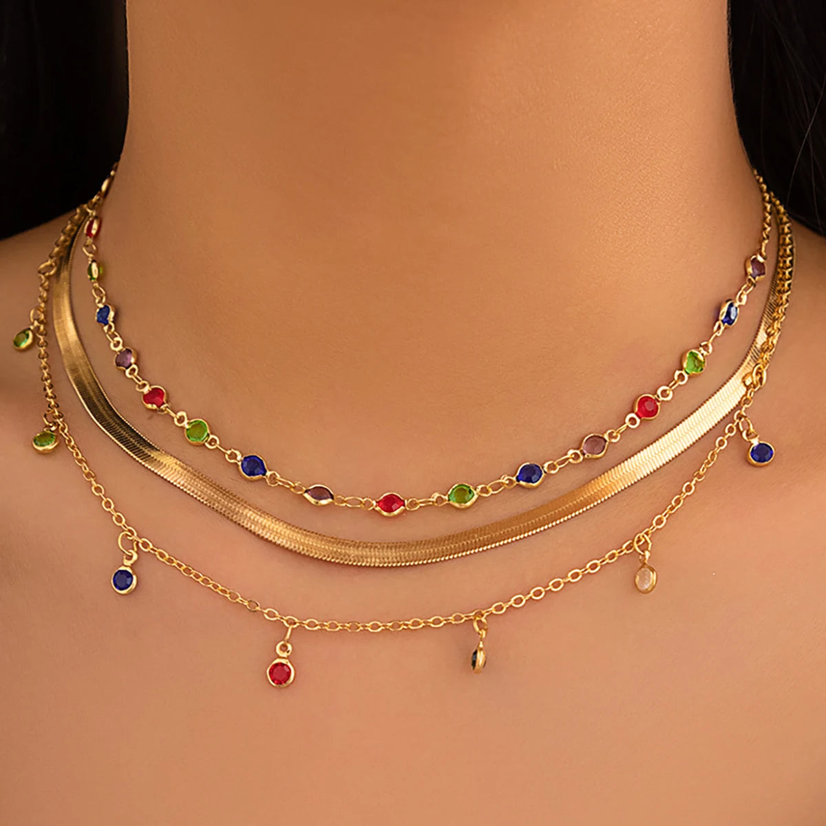 Sunny Stones Necklace Set