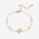 18K Four-Leaf Clover Crystal Bracelet – Sparkling Crystals