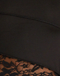 Lucca Black Lace Top – Elegant Women's Lace Blouse UK