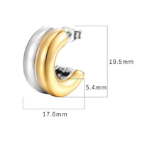 C-shaped Titanium Steel Earring