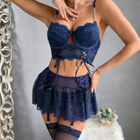 Lace Seduction Lingerie Set – Elegant & Alluring Women's Intimate Wear