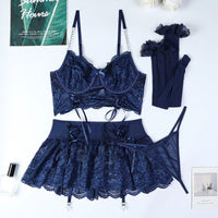 Lace Seduction Lingerie Set – Elegant & Alluring Women's Intimate Wear