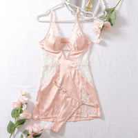 Lace Detail Satin Nightdress – Elegant & Sensual Women’s Sleepwear