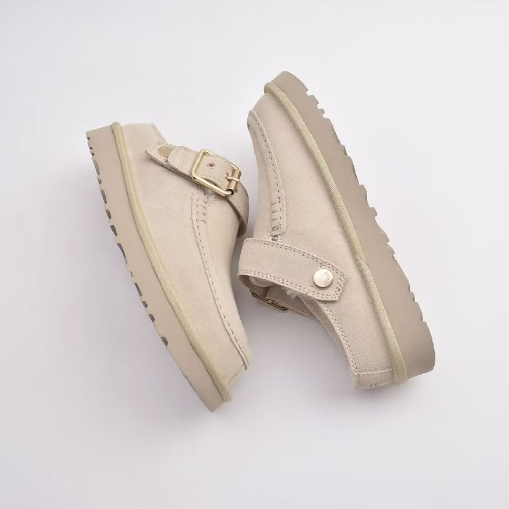 Women’s UGG Goldenstar Evelina suede buckle clogs - view 9