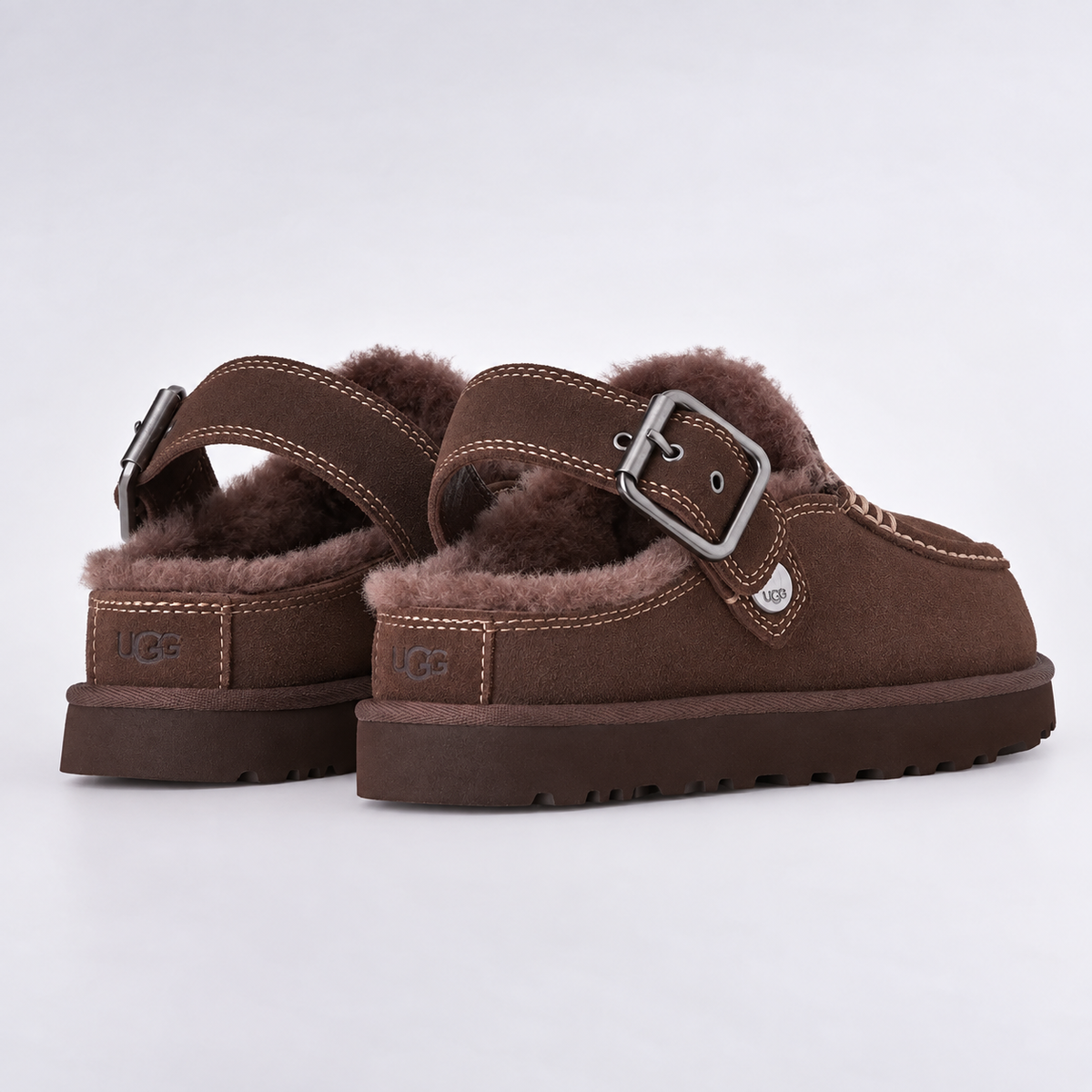 Women’s UGG Goldenstar Evelina suede buckle clogs - view 4