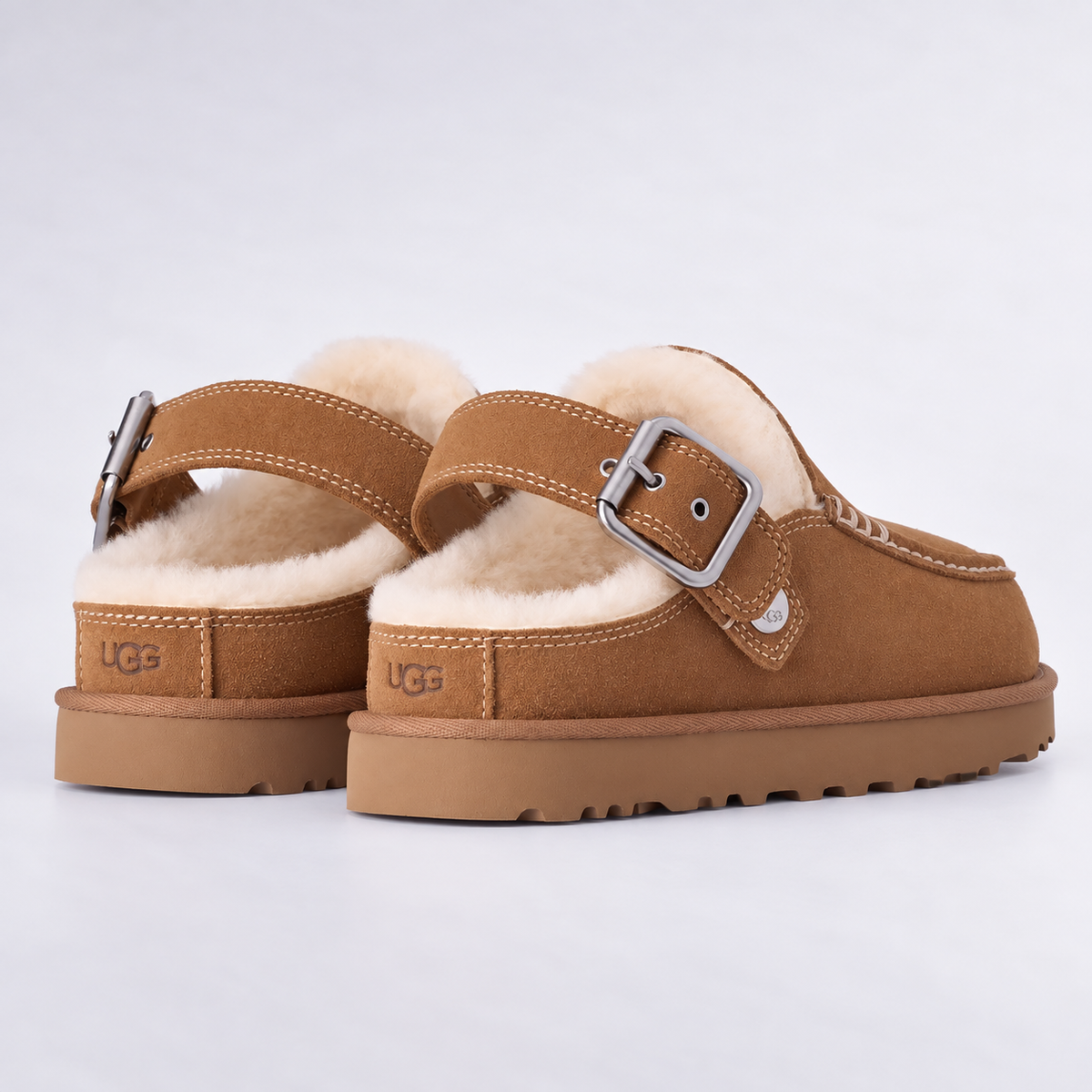 Women’s UGG Goldenstar Evelina suede buckle clogs - view 8