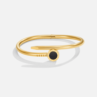 18K Gold Amanda Nail Bangle