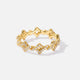 Twisted Crystal Crown Ring – 18k Gold with Sparkling Crystals