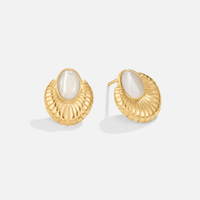 18K Bohemia Gold Cat Eye Earrings – Gemstones