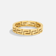 18K Celestine Gold Hollow Ring
