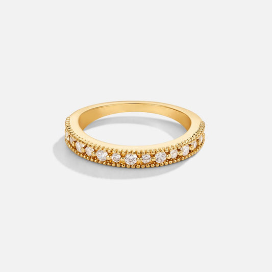 Elegant 18k Gold Crown with Sparkling Crystals