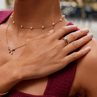 18K Gold Three-Toned Loop Ring