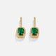 18K Gold Evergreen Crystal Earrings