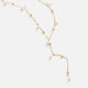 18K LARIAT DROP NECKLACE