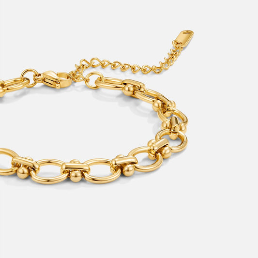 18K Gold Link Chain Bracelet - Luxury Women’s Bracelet