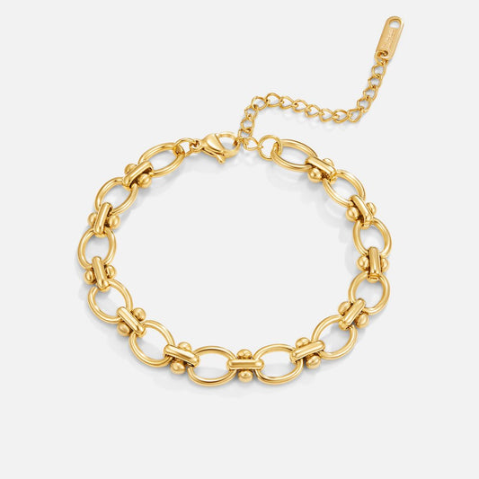 18K Gold Link Chain Bracelet - Luxury Women’s Bracelet