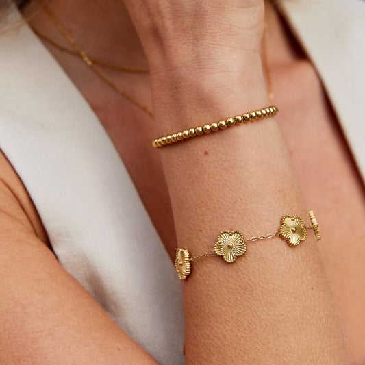 18K GOLDEN CLOVER BRACELET