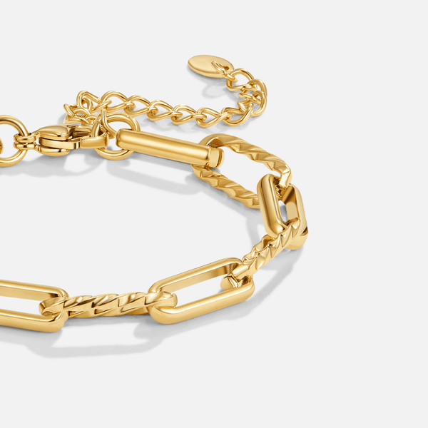 Chunky Chain Bracelet – Bold Gold-Plated Chain Bracelet