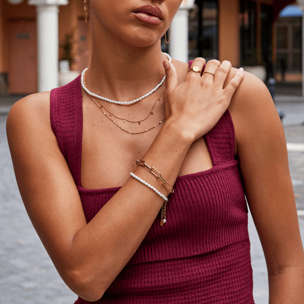 Chunky Chain Bracelet – Bold Gold-Plated Chain Bracelet