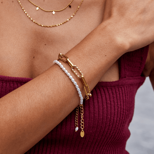 Chunky Chain Bracelet – Bold Gold-Plated Chain Bracelet
