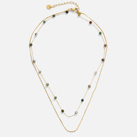 18K Gold Layered Alana Stone Necklace