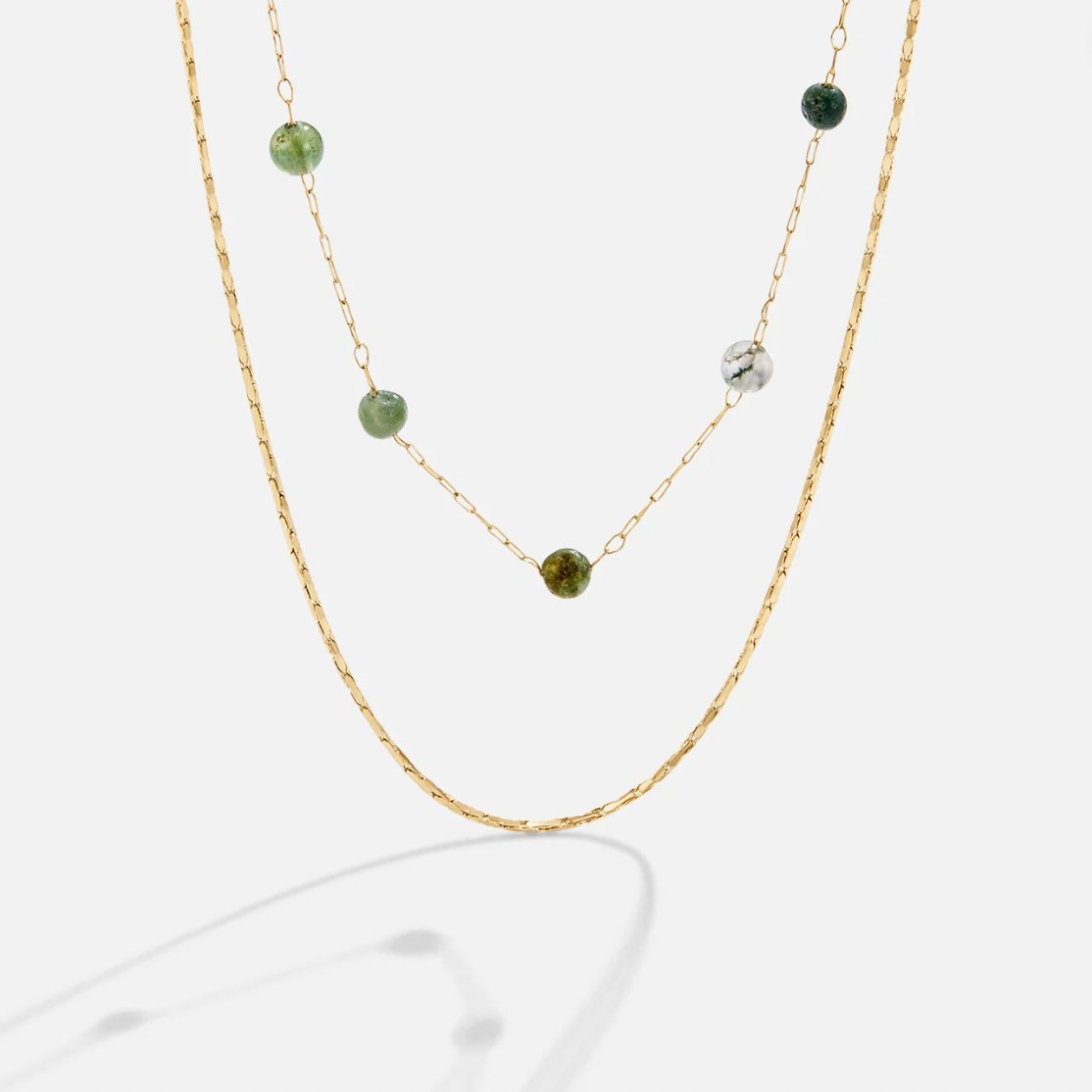 18K Gold Layered Alana Stone Necklace