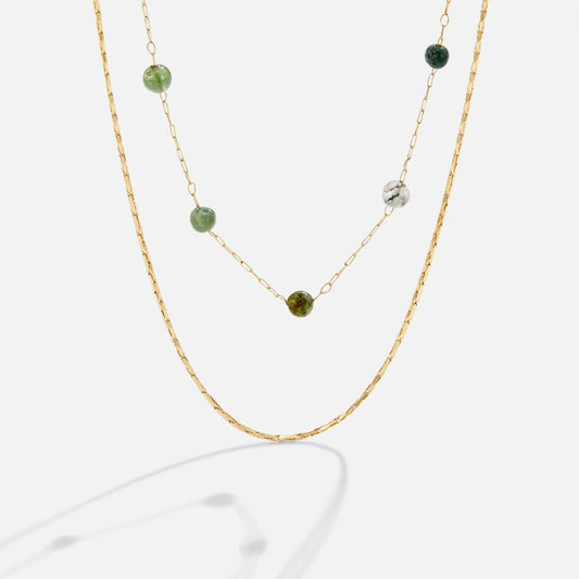 18K Gold Layered Alana Stone Necklace